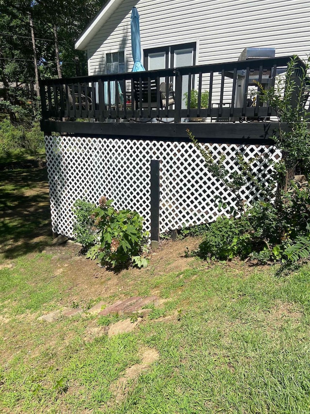 exterior space with a wooden deck