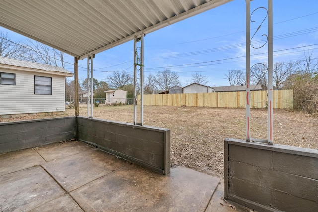 view of yard with a patio