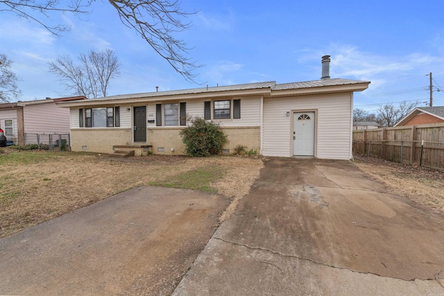 view of ranch-style home