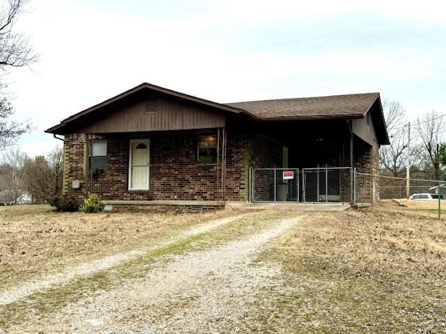 view of ranch-style home