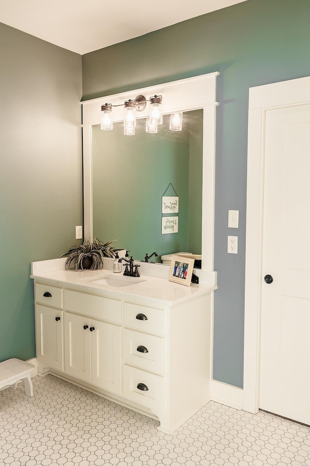 bathroom featuring vanity