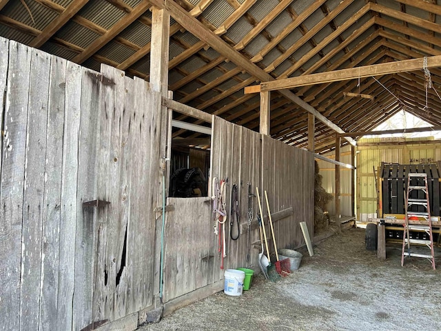 view of horse barn