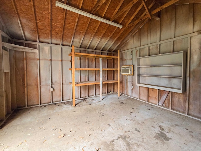 storage with a wall unit AC