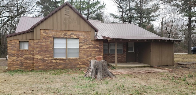 rear view of house with a patio area