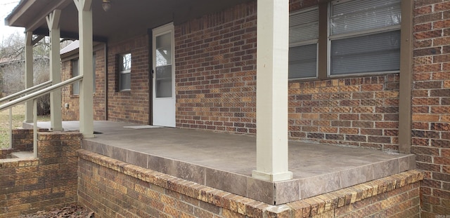 view of patio / terrace featuring covered porch