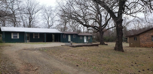 view of ranch-style house