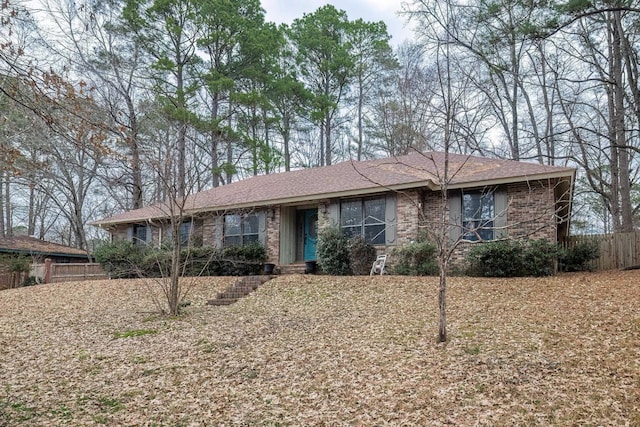 view of ranch-style home