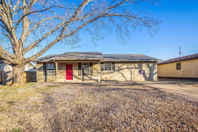 view of ranch-style home