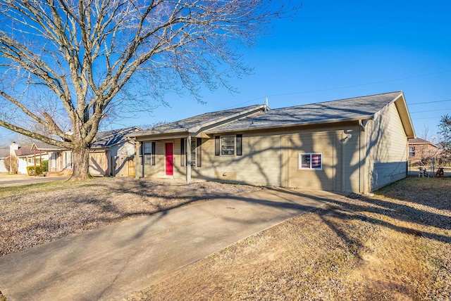 view of ranch-style house