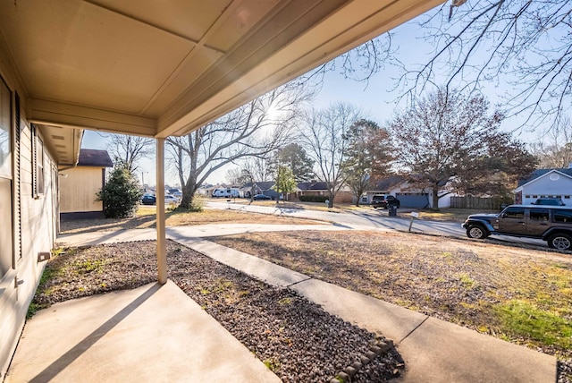 view of yard featuring a patio area