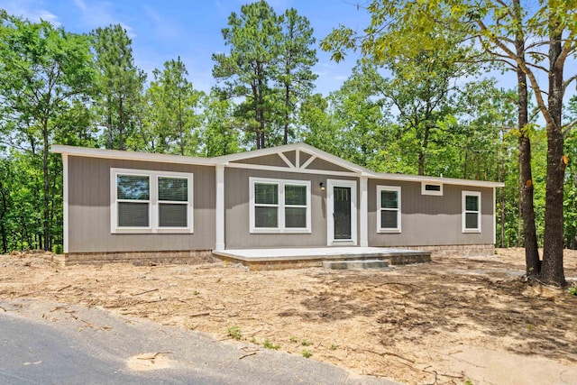 view of front of property with a porch
