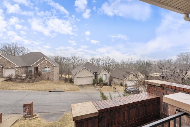 exterior space featuring a garage