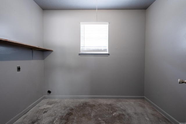 laundry area featuring hookup for an electric dryer