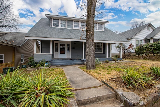 bungalow-style home with a porch