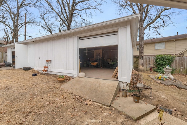 view of outdoor structure