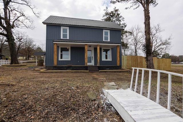 view of front of house with a porch