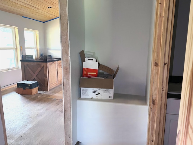 605 Frances Cv, Mountain View, AR 72560 - detailed view of wood finished floors and wooden ceiling