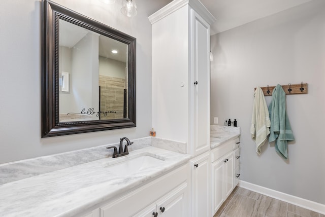 bathroom with vanity