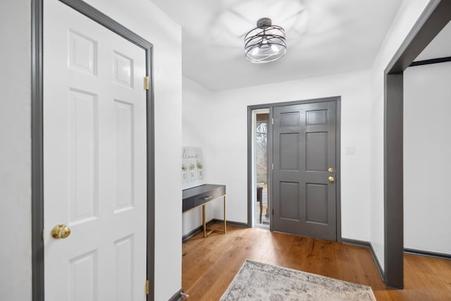 entryway featuring light hardwood / wood-style flooring