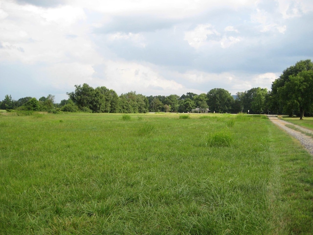 exterior space with a rural view