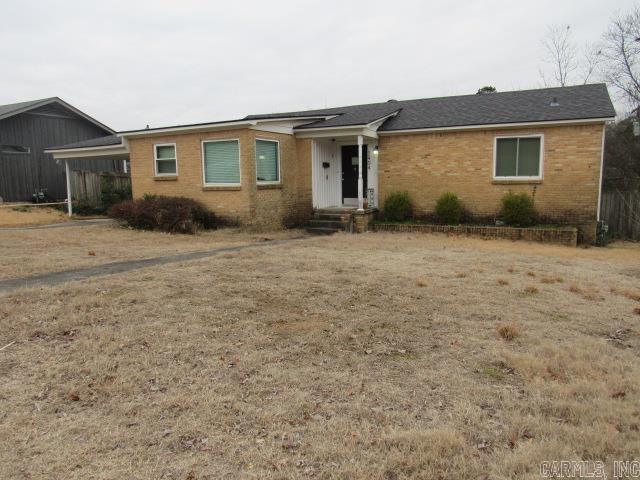 view of single story home