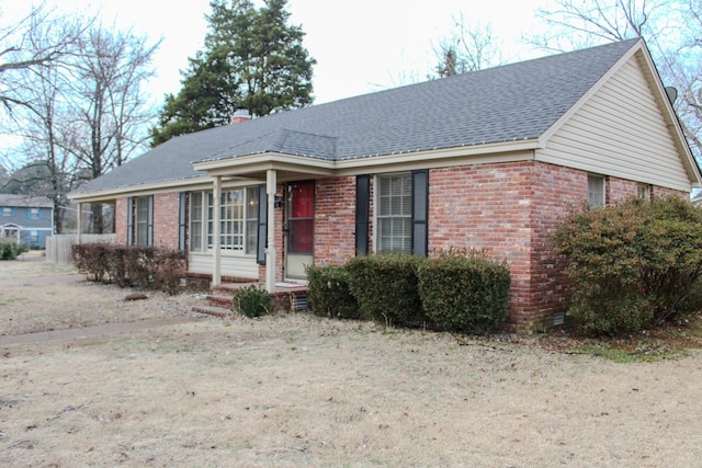 view of front of home