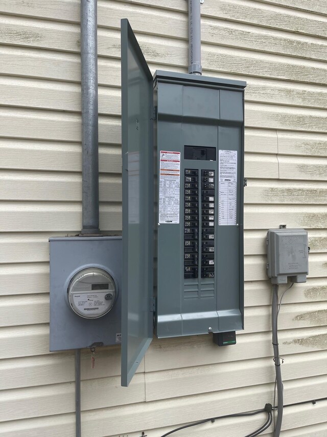 utility room with electric panel