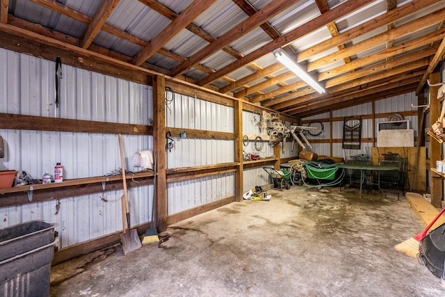 view of storage room