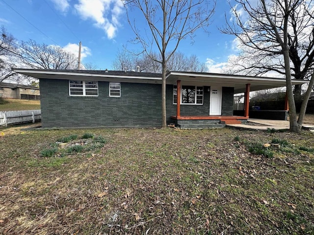 view of rear view of property