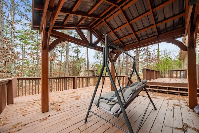 view of wooden terrace