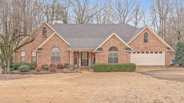 view of front of house featuring a garage