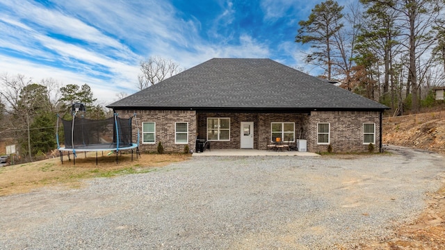 view of front facade with a patio