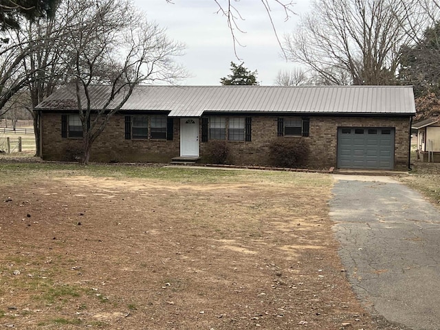 ranch-style house with a garage