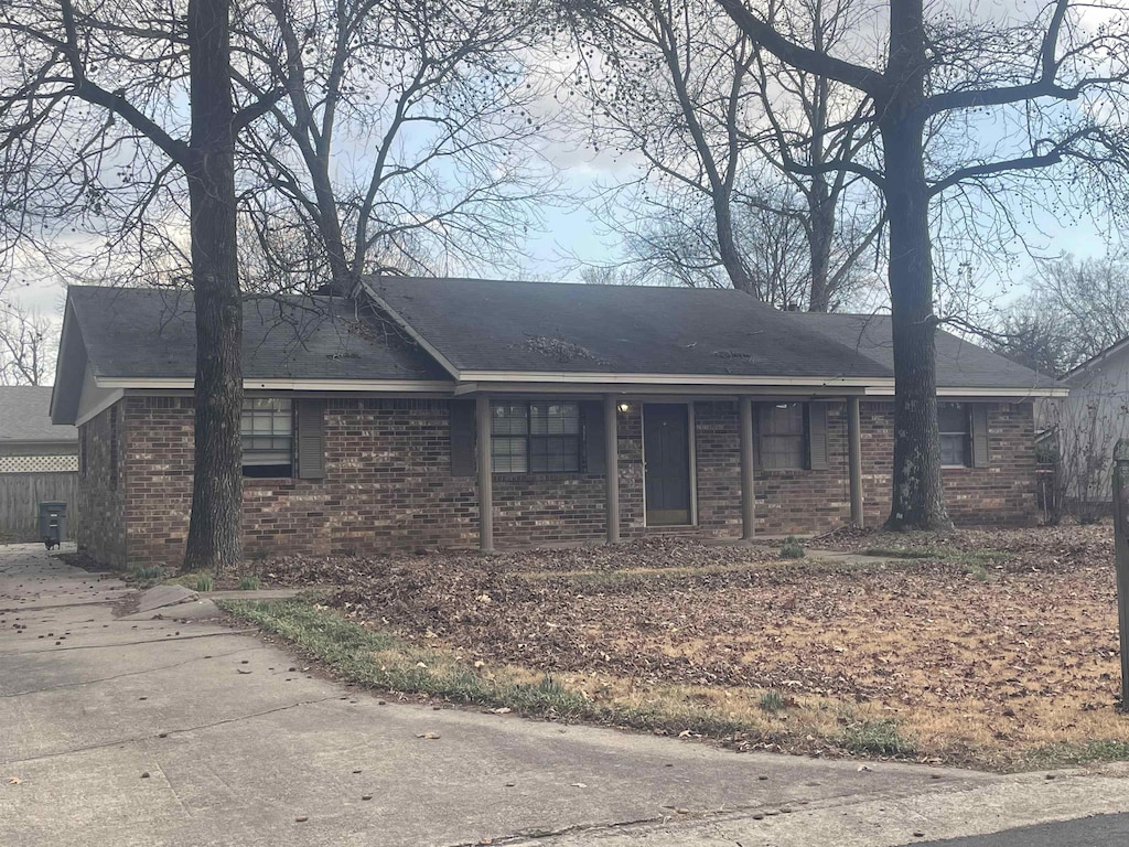 view of ranch-style home