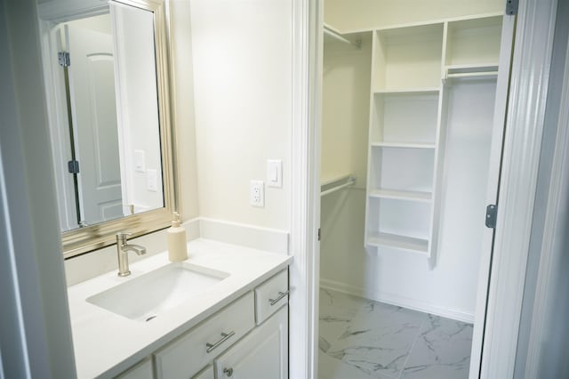 bathroom featuring vanity