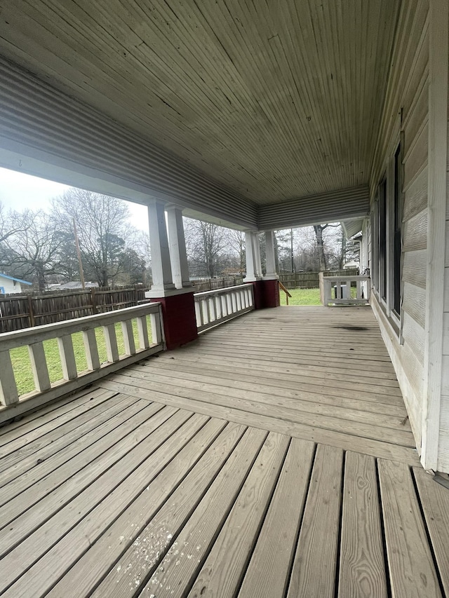 view of deck