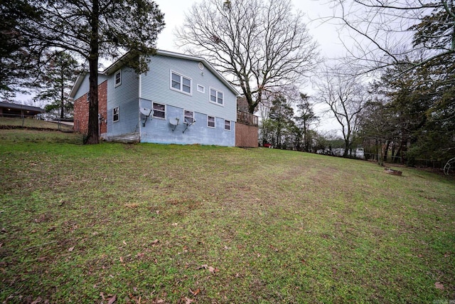 exterior space with a lawn