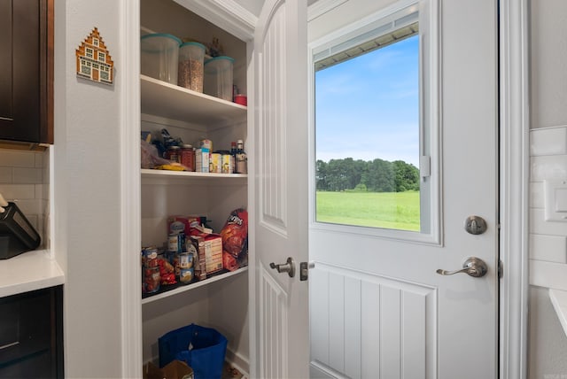 view of pantry