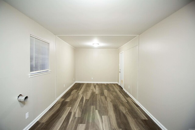 interior space featuring dark hardwood / wood-style floors