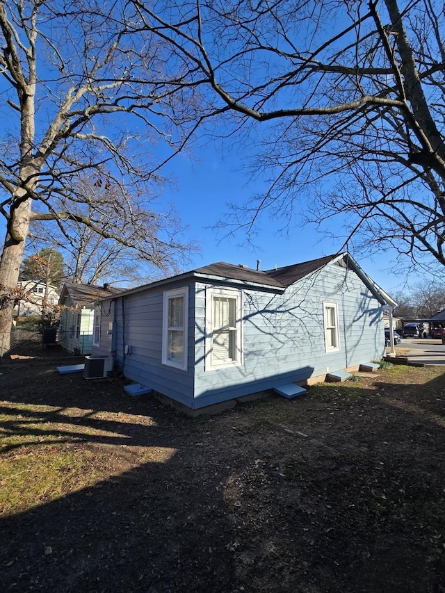 view of property exterior featuring cooling unit