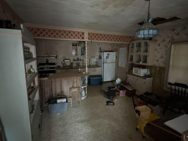 kitchen with white appliances