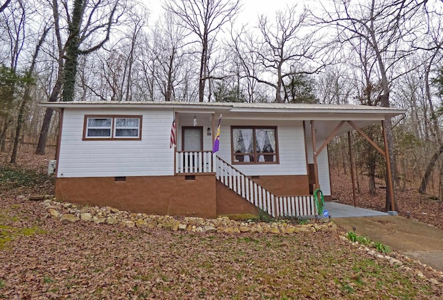 view of front of home