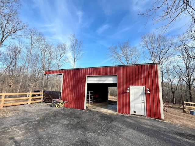 view of outbuilding