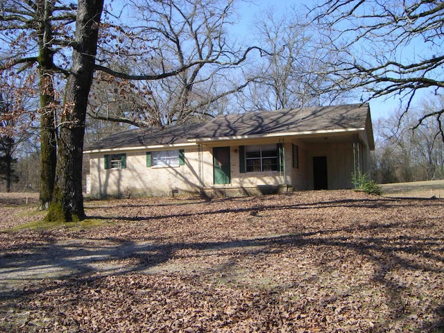 view of ranch-style house