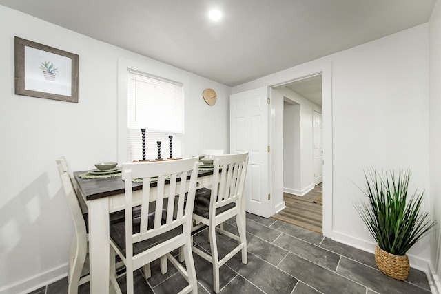 view of dining area