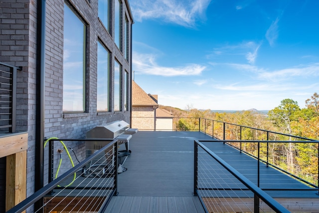 balcony with area for grilling