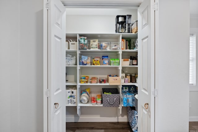 view of pantry