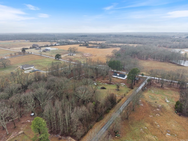 bird's eye view featuring a rural view