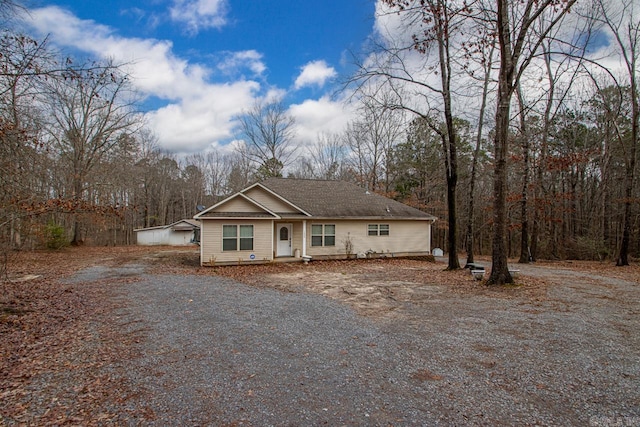 view of front of property