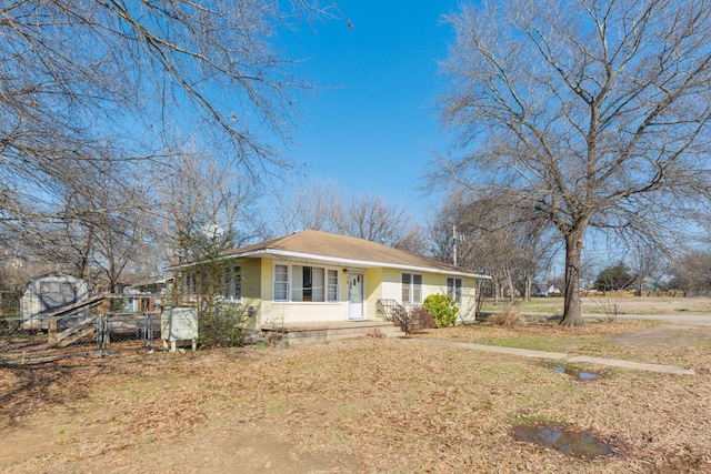 view of front of home